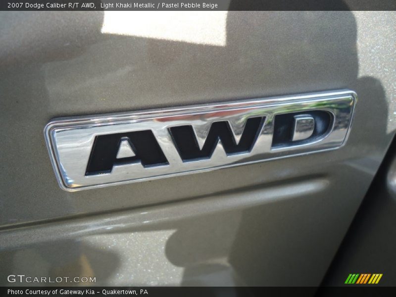 Light Khaki Metallic / Pastel Pebble Beige 2007 Dodge Caliber R/T AWD