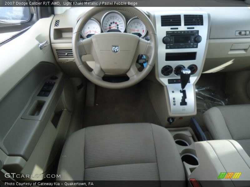 Light Khaki Metallic / Pastel Pebble Beige 2007 Dodge Caliber R/T AWD