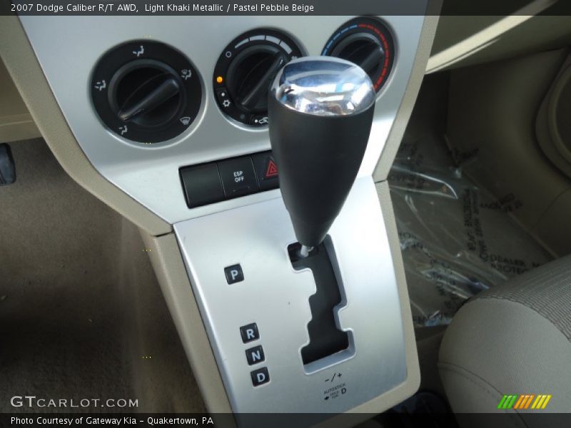 Light Khaki Metallic / Pastel Pebble Beige 2007 Dodge Caliber R/T AWD