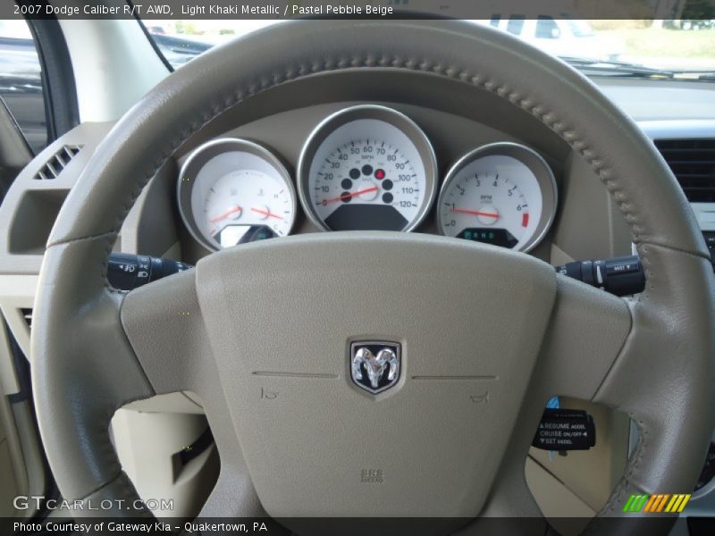 Light Khaki Metallic / Pastel Pebble Beige 2007 Dodge Caliber R/T AWD