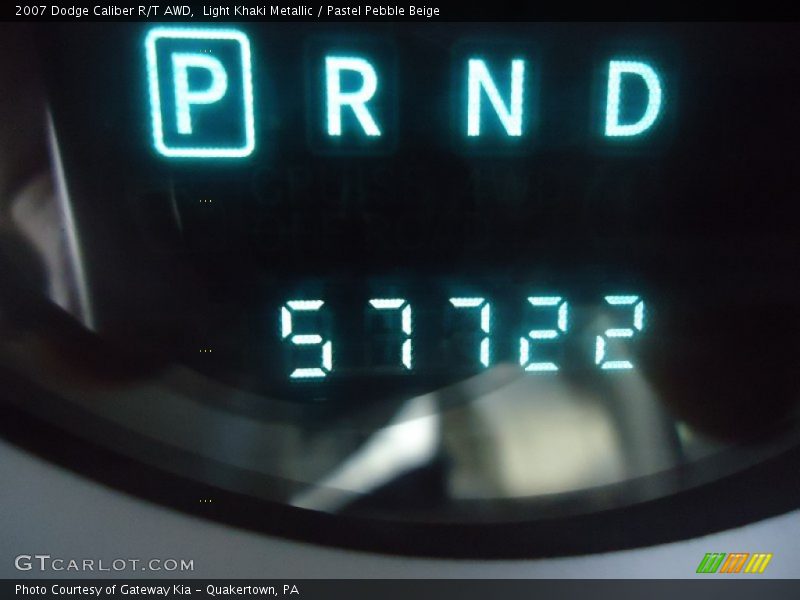 Light Khaki Metallic / Pastel Pebble Beige 2007 Dodge Caliber R/T AWD