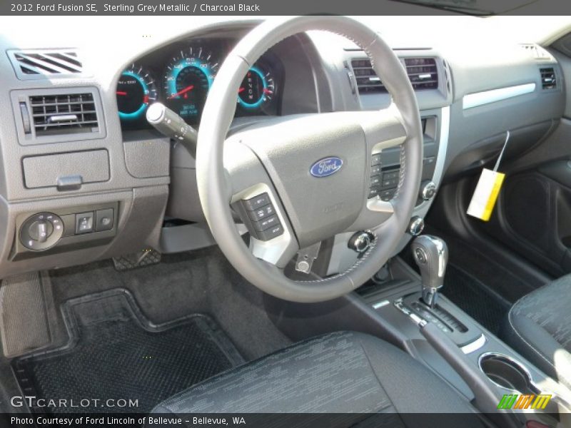Sterling Grey Metallic / Charcoal Black 2012 Ford Fusion SE