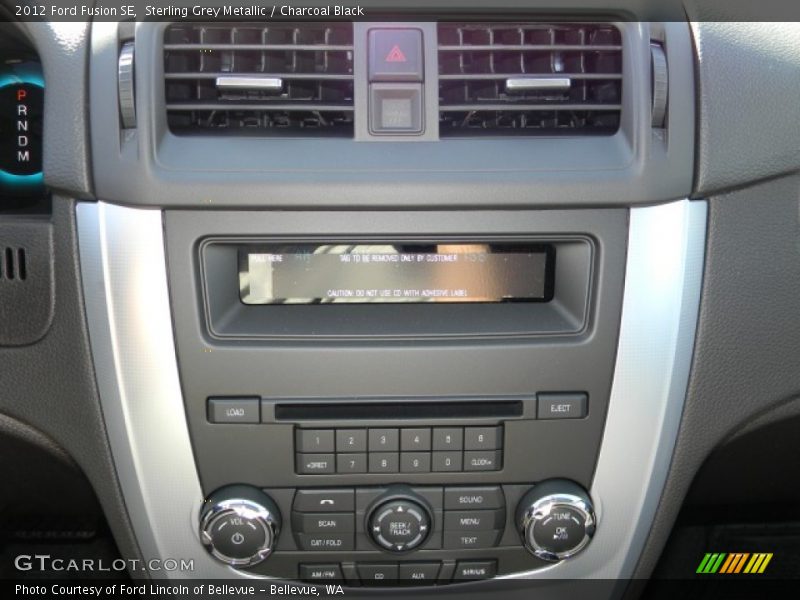 Sterling Grey Metallic / Charcoal Black 2012 Ford Fusion SE