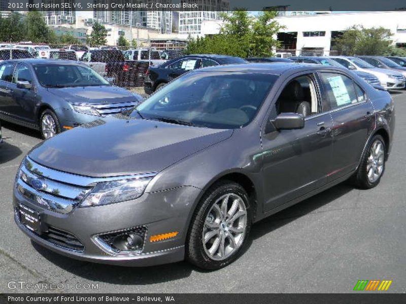 Sterling Grey Metallic / Charcoal Black 2012 Ford Fusion SEL V6