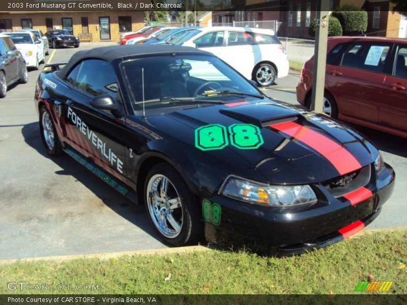 Black / Dark Charcoal 2003 Ford Mustang GT Convertible