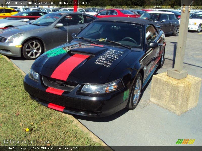 Black / Dark Charcoal 2003 Ford Mustang GT Convertible