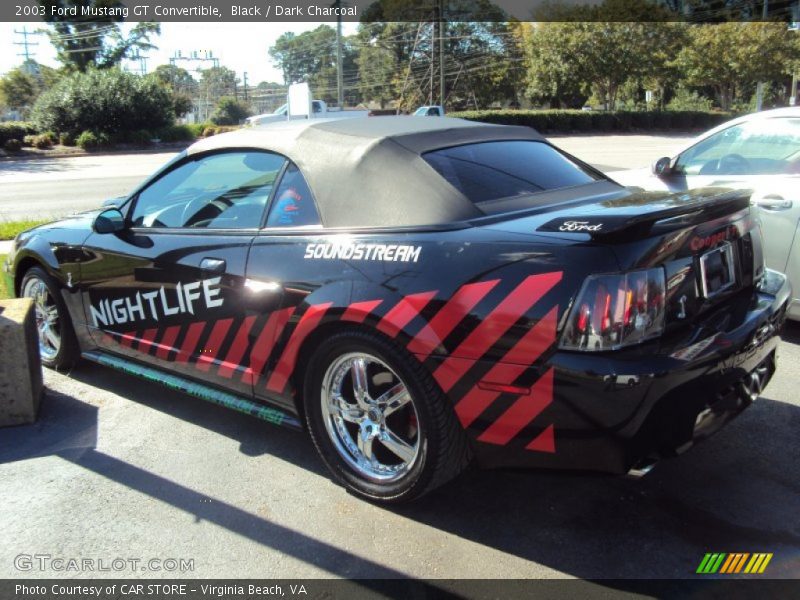 Black / Dark Charcoal 2003 Ford Mustang GT Convertible