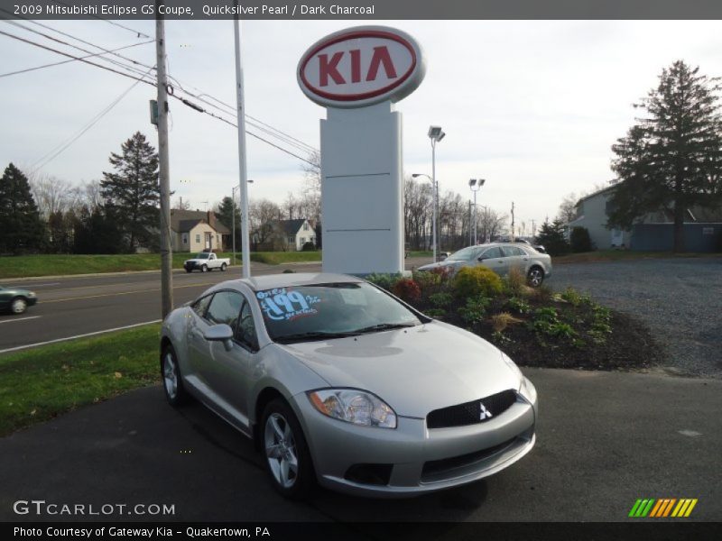 Quicksilver Pearl / Dark Charcoal 2009 Mitsubishi Eclipse GS Coupe