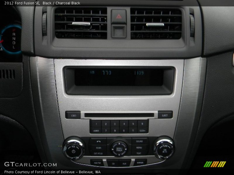 Black / Charcoal Black 2012 Ford Fusion SE