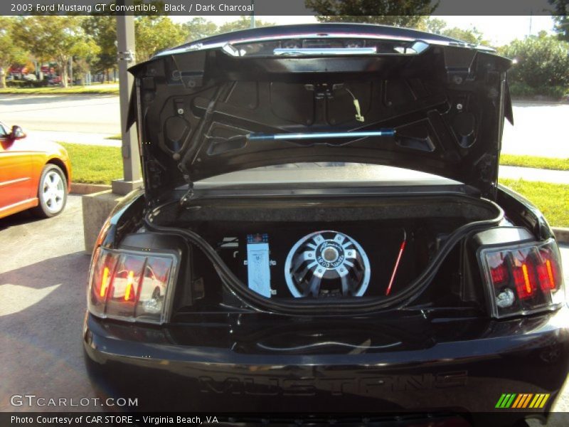 Black / Dark Charcoal 2003 Ford Mustang GT Convertible