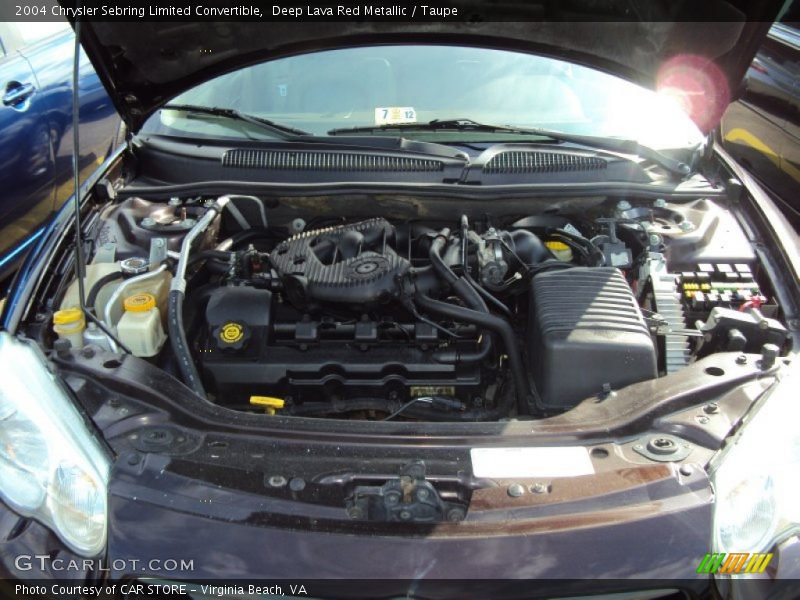 Deep Lava Red Metallic / Taupe 2004 Chrysler Sebring Limited Convertible