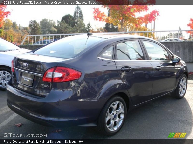 Violet Grey Metallic / Charcoal Black 2012 Ford Fiesta SEL Sedan