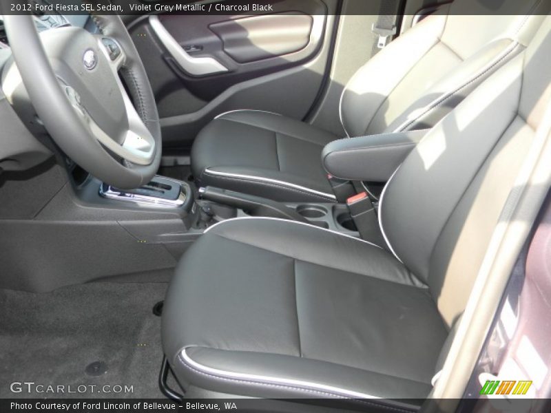  2012 Fiesta SEL Sedan Charcoal Black Interior