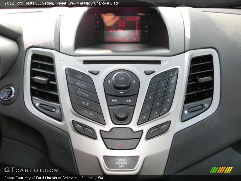 Controls of 2012 Fiesta SEL Sedan
