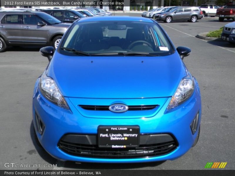 Blue Candy Metallic / Charcoal Black 2012 Ford Fiesta SES Hatchback