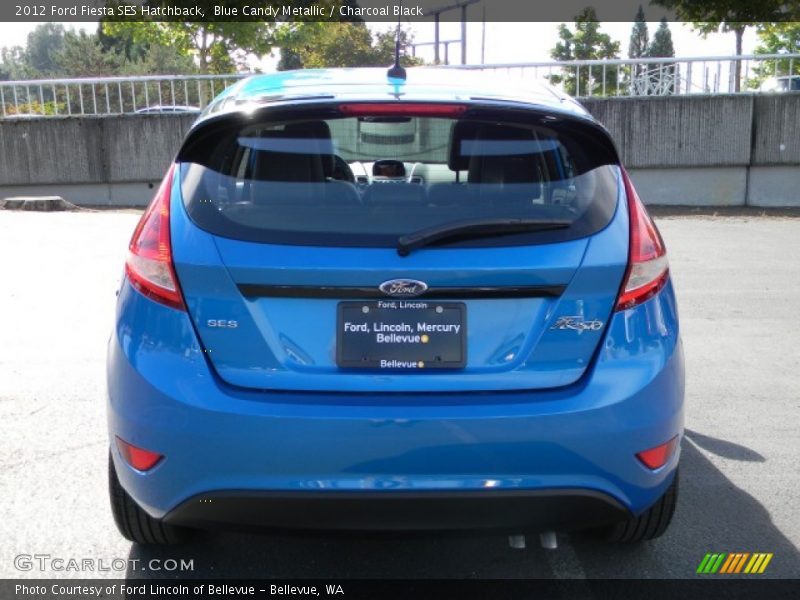 Blue Candy Metallic / Charcoal Black 2012 Ford Fiesta SES Hatchback
