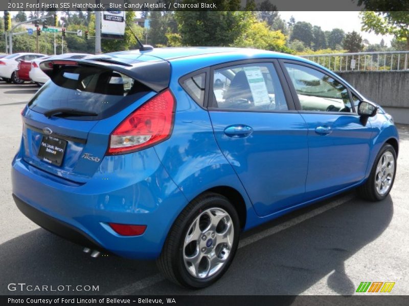 Blue Candy Metallic / Charcoal Black 2012 Ford Fiesta SES Hatchback