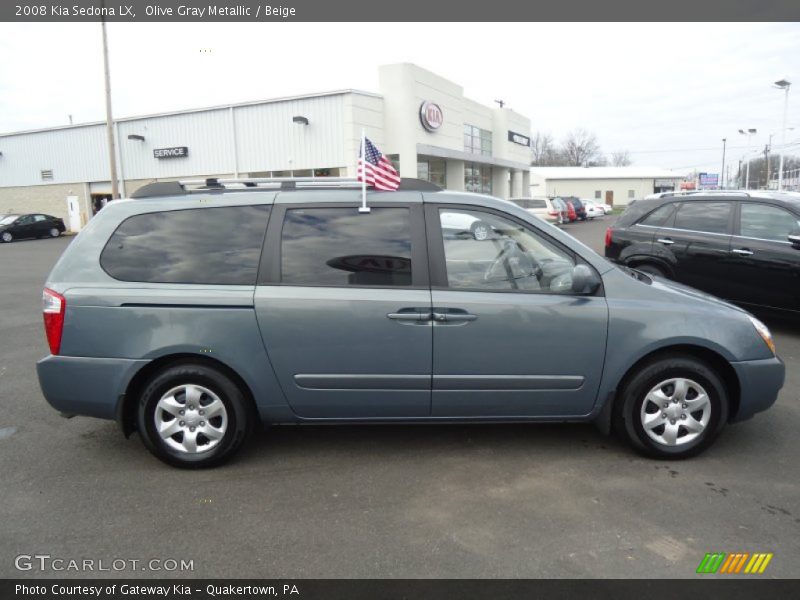 Olive Gray Metallic / Beige 2008 Kia Sedona LX