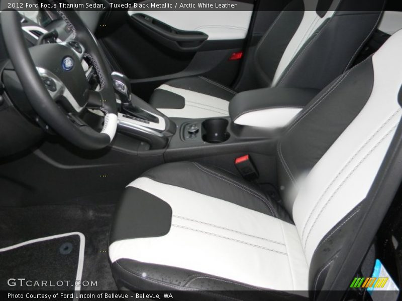  2012 Focus Titanium Sedan Arctic White Leather Interior