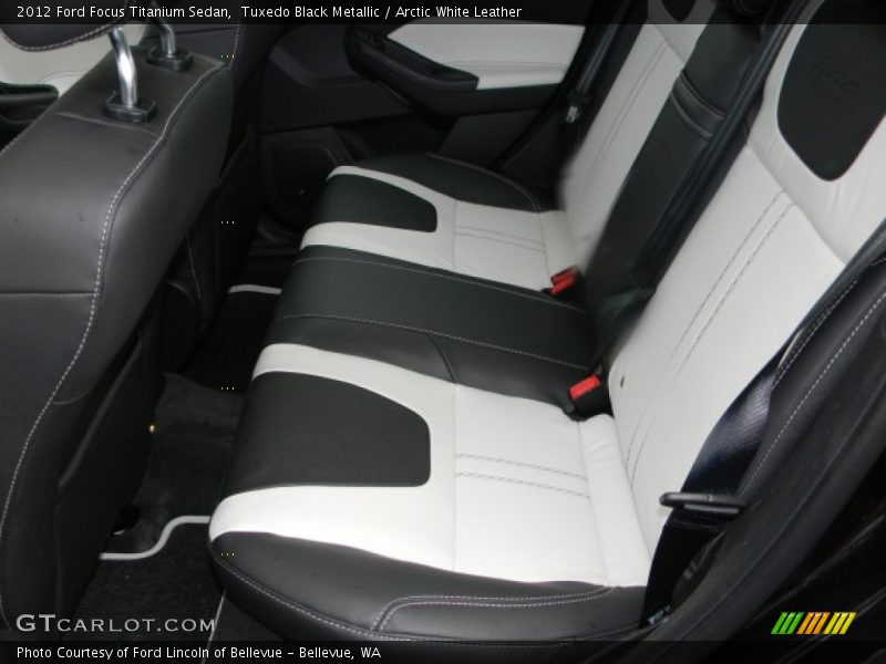  2012 Focus Titanium Sedan Arctic White Leather Interior