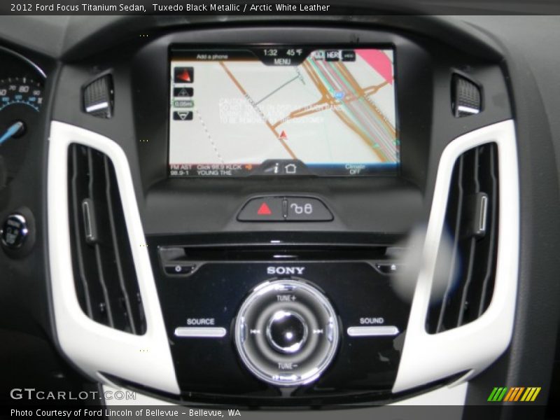 Navigation of 2012 Focus Titanium Sedan