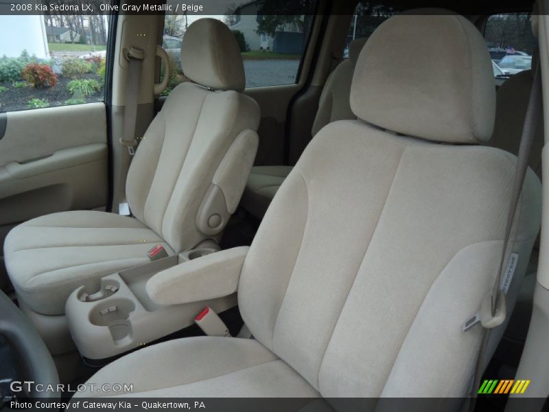 Olive Gray Metallic / Beige 2008 Kia Sedona LX