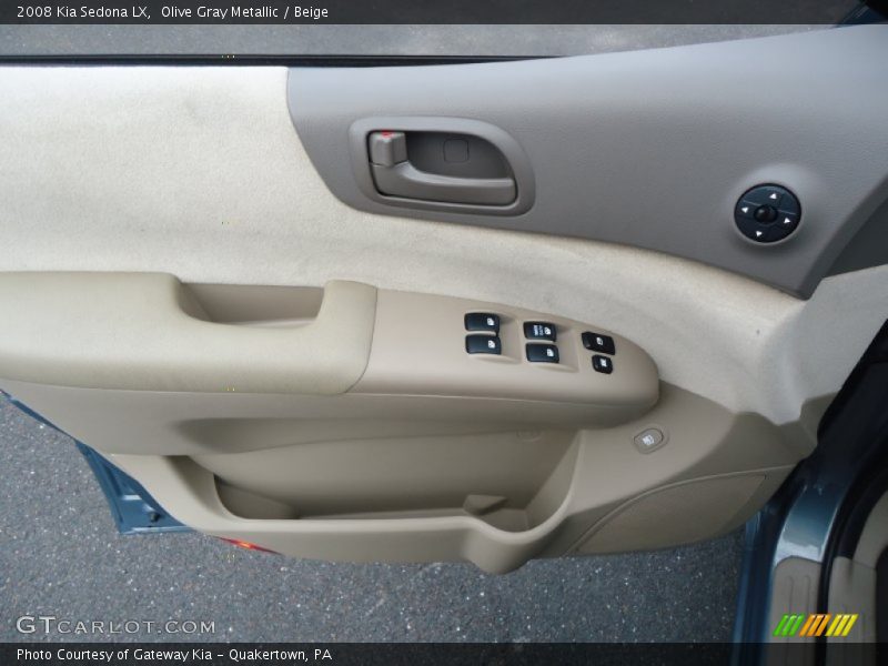 Olive Gray Metallic / Beige 2008 Kia Sedona LX
