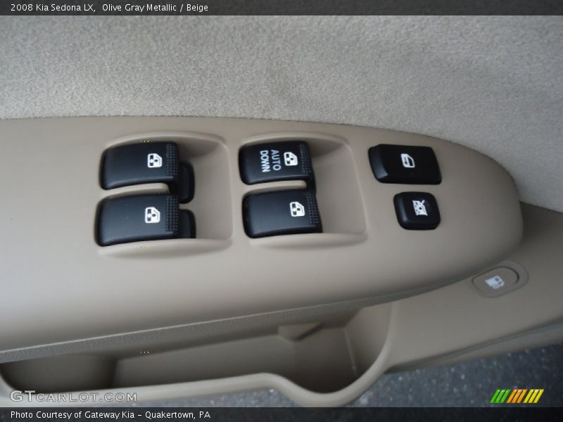 Olive Gray Metallic / Beige 2008 Kia Sedona LX