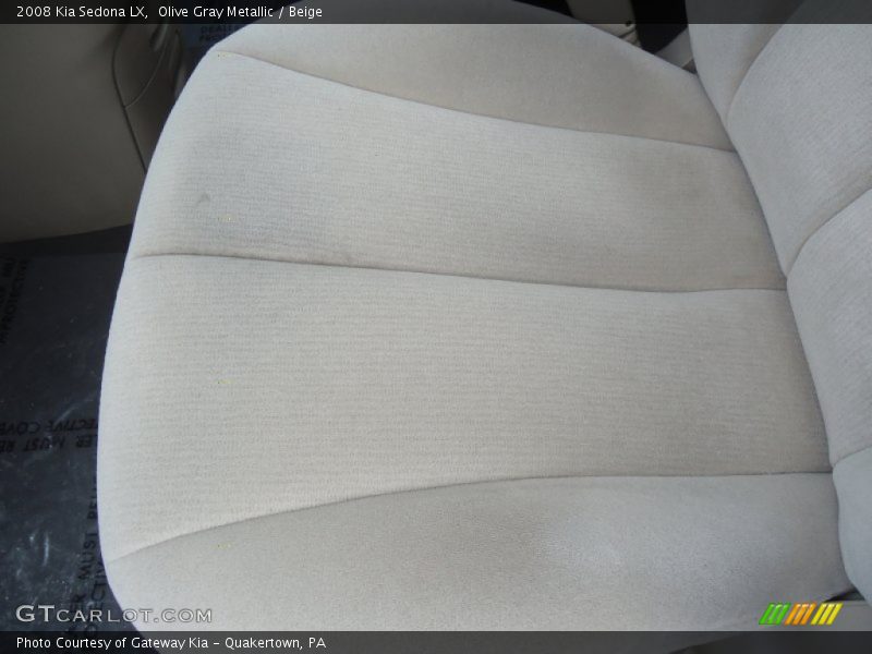 Olive Gray Metallic / Beige 2008 Kia Sedona LX