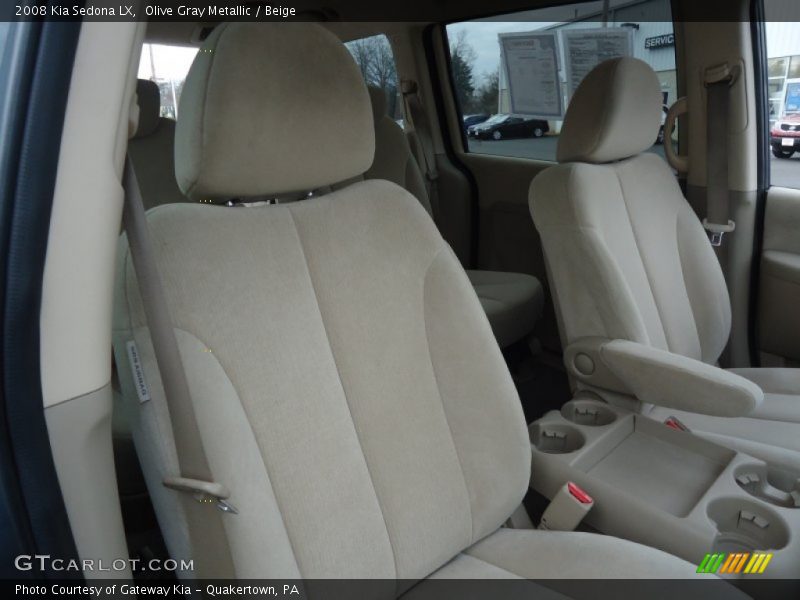 Olive Gray Metallic / Beige 2008 Kia Sedona LX