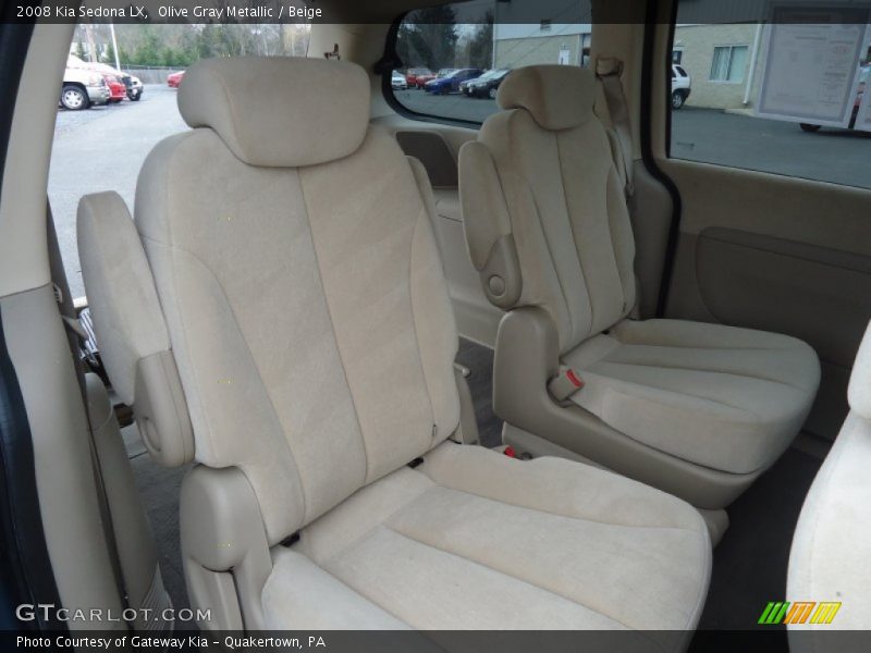 Olive Gray Metallic / Beige 2008 Kia Sedona LX