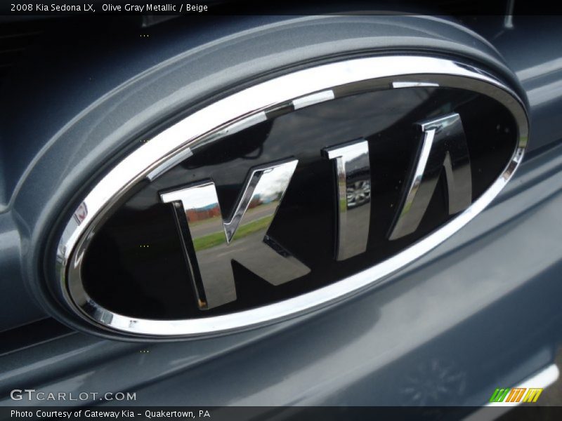 Olive Gray Metallic / Beige 2008 Kia Sedona LX