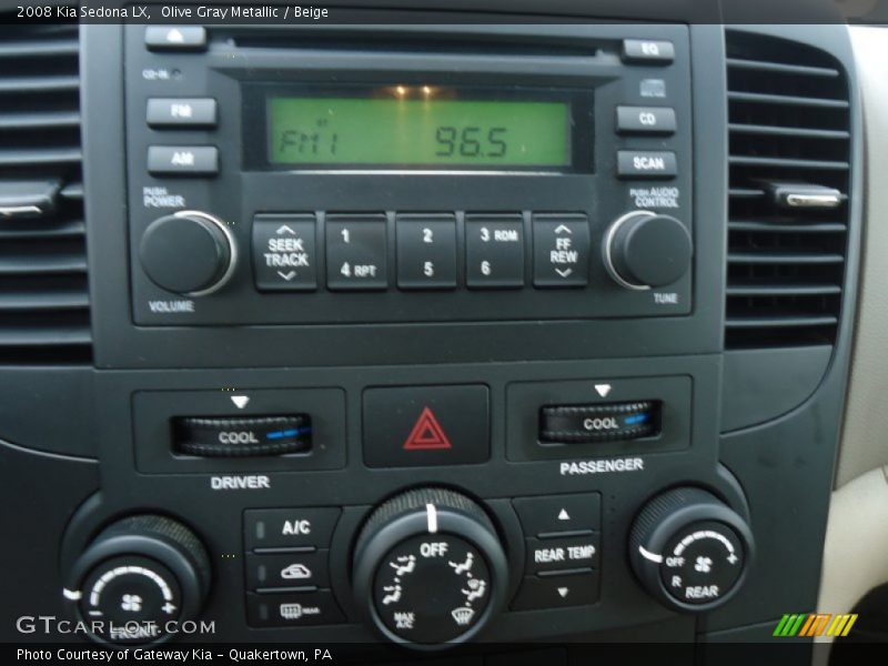 Olive Gray Metallic / Beige 2008 Kia Sedona LX