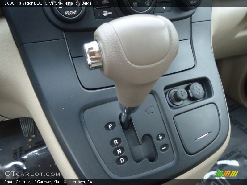 Olive Gray Metallic / Beige 2008 Kia Sedona LX