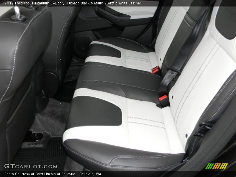 Tuxedo Black Metallic / Arctic White Leather 2012 Ford Focus Titanium 5-Door