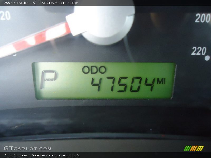 Olive Gray Metallic / Beige 2008 Kia Sedona LX