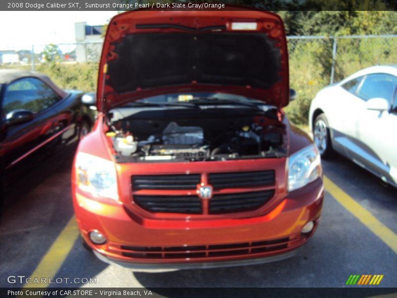 Sunburst Orange Pearl / Dark Slate Gray/Orange 2008 Dodge Caliber SXT