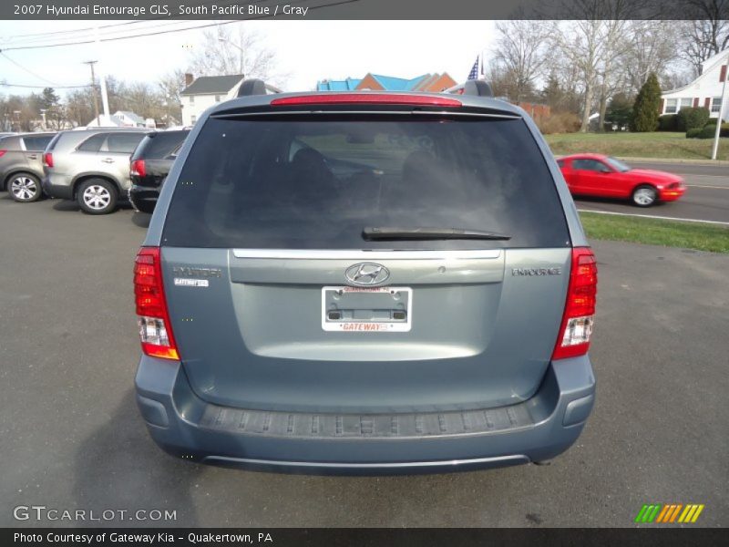 South Pacific Blue / Gray 2007 Hyundai Entourage GLS