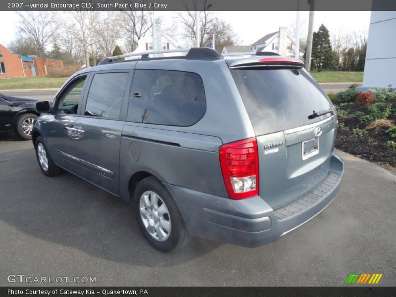 South Pacific Blue / Gray 2007 Hyundai Entourage GLS