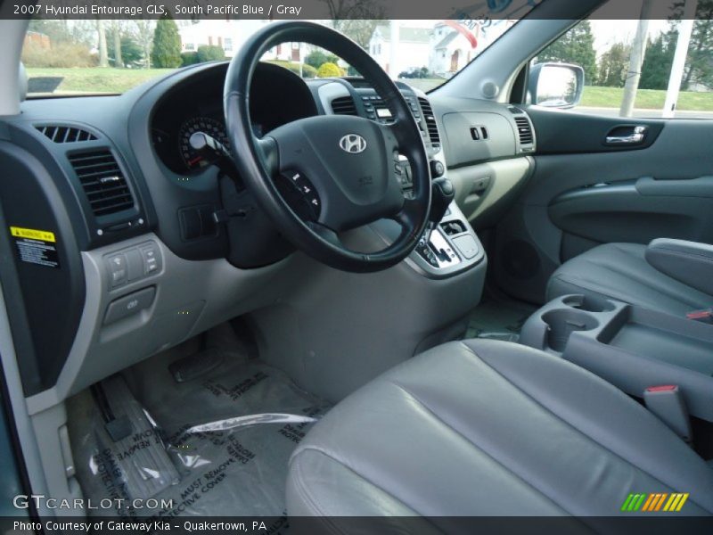 South Pacific Blue / Gray 2007 Hyundai Entourage GLS