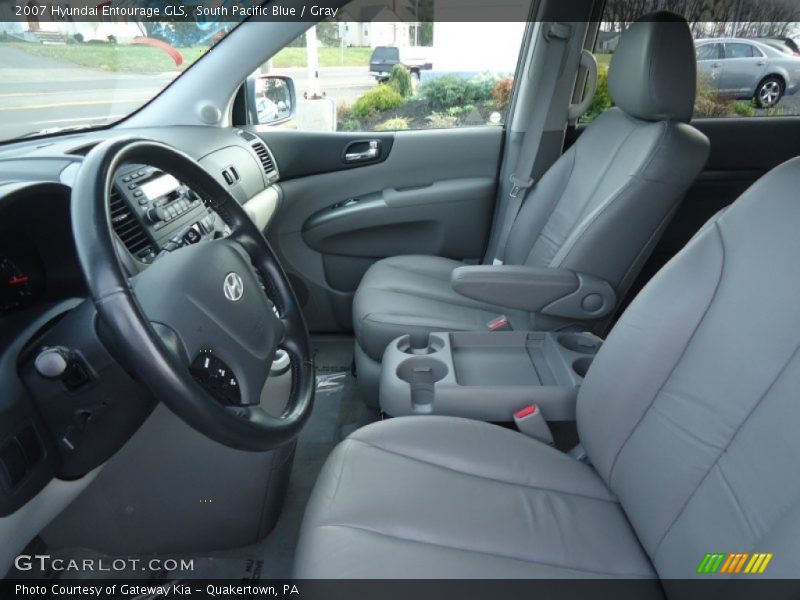 South Pacific Blue / Gray 2007 Hyundai Entourage GLS