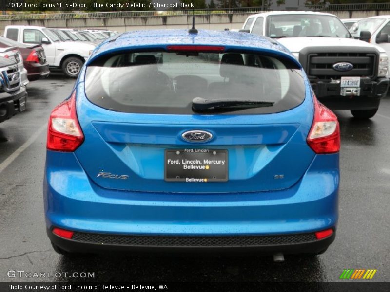 Blue Candy Metallic / Charcoal Black 2012 Ford Focus SE 5-Door