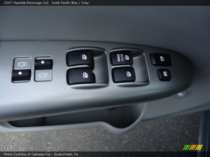 South Pacific Blue / Gray 2007 Hyundai Entourage GLS