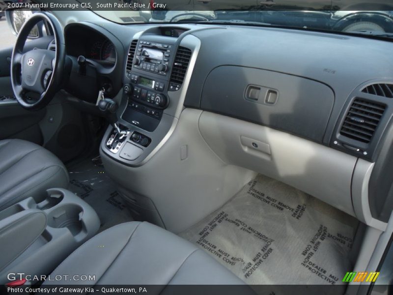 South Pacific Blue / Gray 2007 Hyundai Entourage GLS