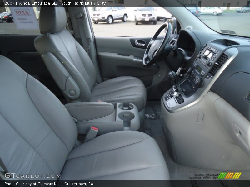 South Pacific Blue / Gray 2007 Hyundai Entourage GLS