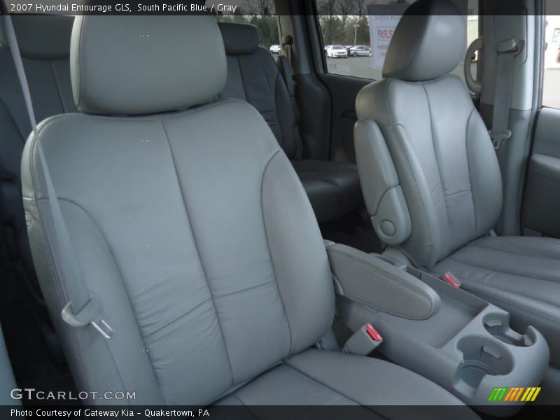South Pacific Blue / Gray 2007 Hyundai Entourage GLS