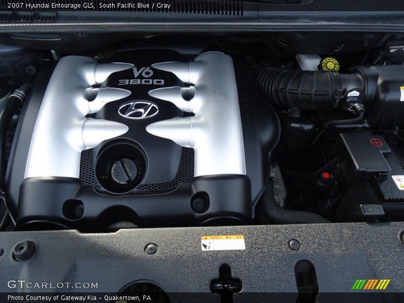 South Pacific Blue / Gray 2007 Hyundai Entourage GLS