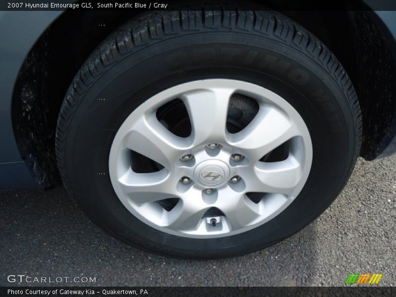 South Pacific Blue / Gray 2007 Hyundai Entourage GLS