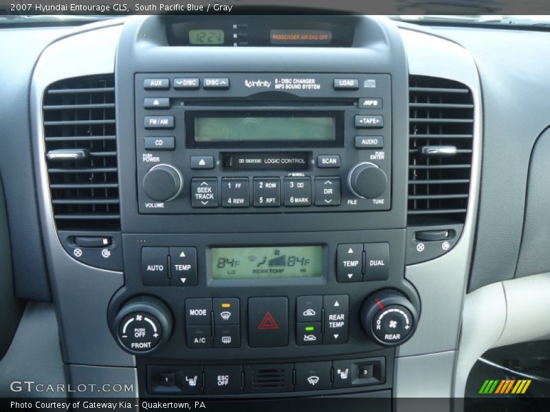 South Pacific Blue / Gray 2007 Hyundai Entourage GLS