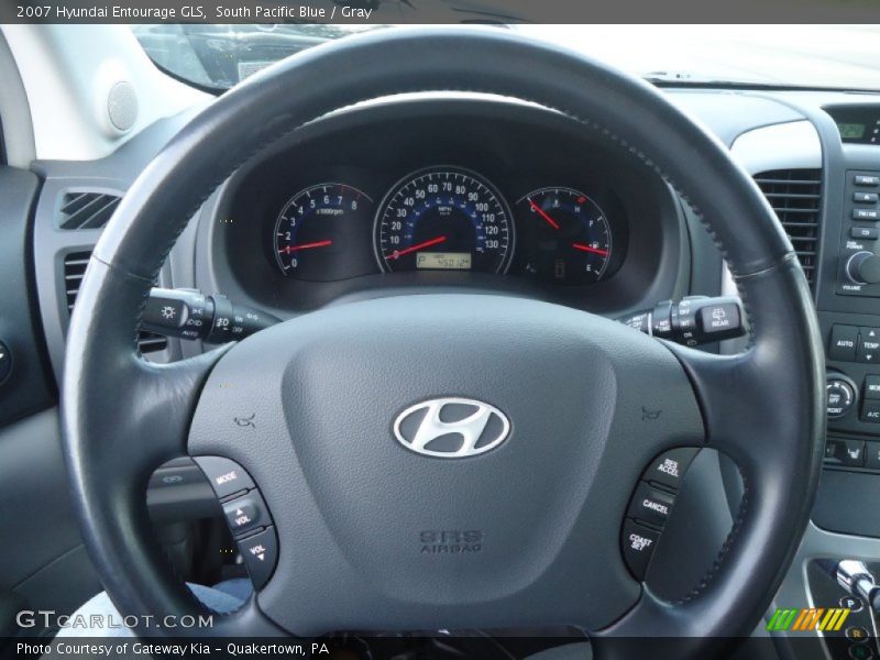 South Pacific Blue / Gray 2007 Hyundai Entourage GLS